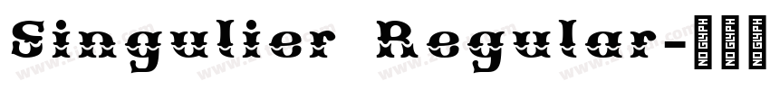 Singulier Regular字体转换